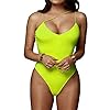 PRIMODA-Womens-Sexy-Neon-Asymmetrical-Spaghetti-Strap-Bodysuit-Top-Deep-V-Neck-Sleeveless-Bodycon-Stretchy-Leotard PRIMODA Women's Sexy Neon Asymmetrical Spaghetti Strap Bodysuit Top Deep V-Neck Sleeveless Bodycon Stretchy Leotard(Neon-Green,S)