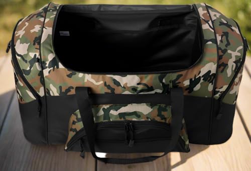 Large USA Flag Duffel Bag CAMO American Flag Suitcase Duffle Luggage2