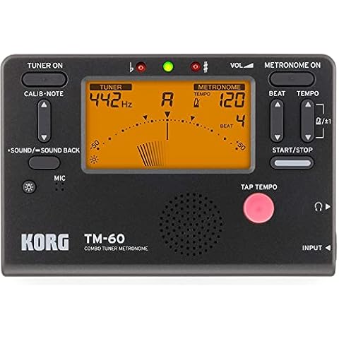 Afinador Metrónomo Korg TM60Bk Negro Cover