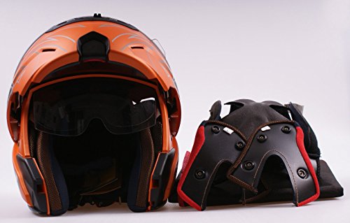Casco apribile, jet/integrale, con doppia visiera