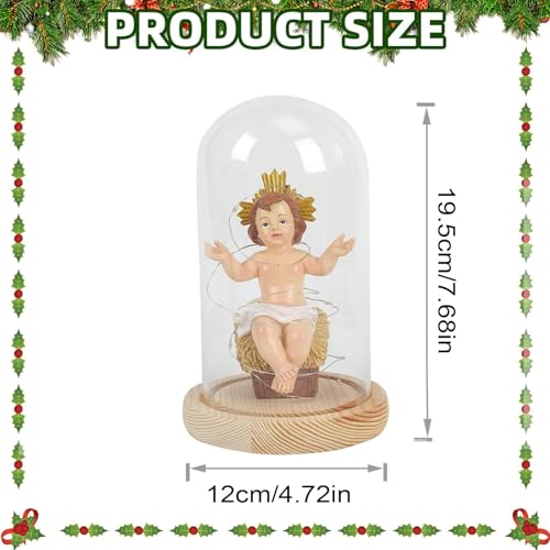 Figurines de Jésus : offrez une décoration lumineuse de Saint Jésus en résine - 3