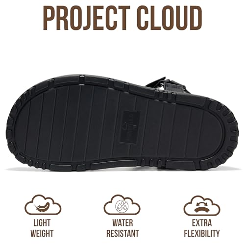 Image of Project Cloud Sandals for Women - Flexible and Lightweight Upper Womens Sandals with Adjustable Straps - Plush and Soft Insole - Water Resistant Non Slip Outsole