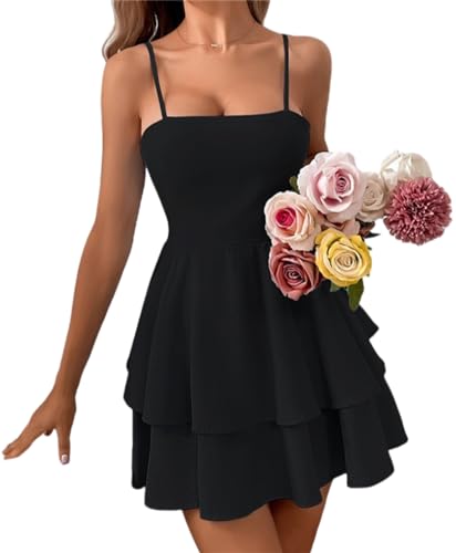Abito Estivo Donna 2025, Manica Corta Scollo A V, Modello A-line Con Volant, Floreale O Tinta Unita, Taglie S-XL. Perfetto Per Spiaggia E Relax.