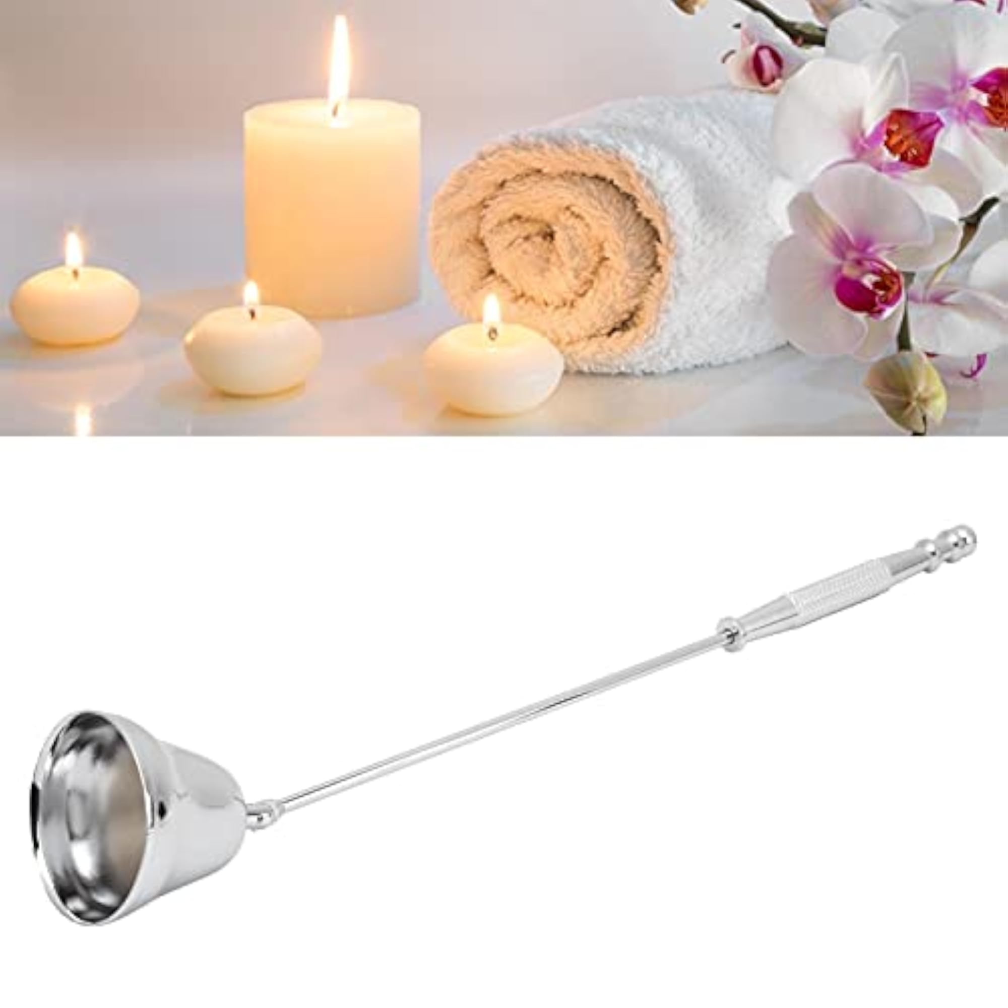Bell-Shaped Candle Snuffer, Silver