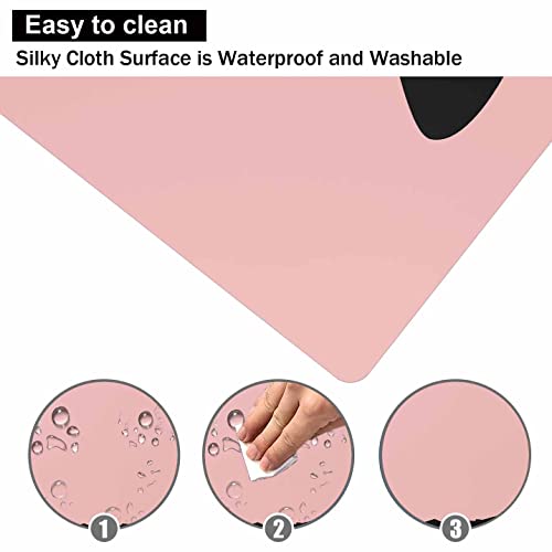 Huocairen Cute Kitten Mouse Pad, Cat Mouse Pad For Kids Girls, Pink Kawai Mouse Pad, Anti-Slip Rubber Mousepad For Computer & Laptop, 9.5X7.9 Inch, Black Cat #TOP4