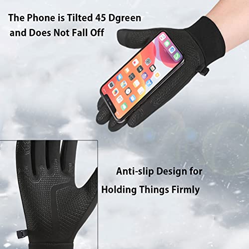 Winter Thermal Gloves - Windproof Water-Resistant Anti-Slip Touch Screen Cycling Gloves for Men Women Hiking Climbing Riding Bike Outdoor Sports - Image 6