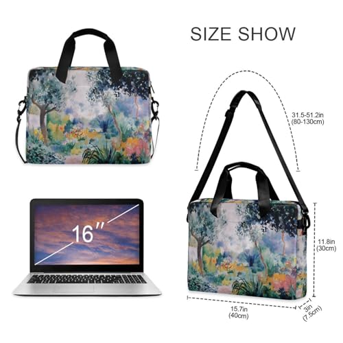 Maletín para laptop con estampado y múltiples bolsillos miniatura 5