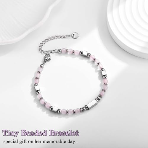 Gifts for Girls, Graduation Back to School First Day of School Gifts Bracelets for Daughter Granddaughter Niece Sister with Inspirational Card3