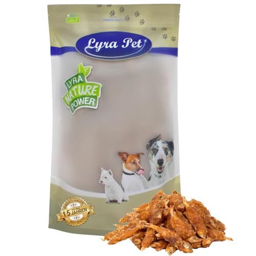 Lyra Pet® 1 kg Wrap mit Hühnerfleisch und Fisch | Geschmackvoller Kausnack | Belohnungs- und Trainingssnack | Proteinreiches Leckerli für alle Hunde | Fettarmes Hundefutter | Wiederverschließbar