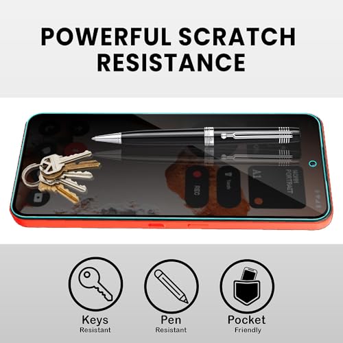 Image of ArmourPro Anti-Spy Privacy Tempered Glass for Nothing CMF Phone (2) Pro - Anti Peeping Screen Protector, Edge to Edge Full Coverage, 9H Hardness, Easy Installation Kit | Pack of 2