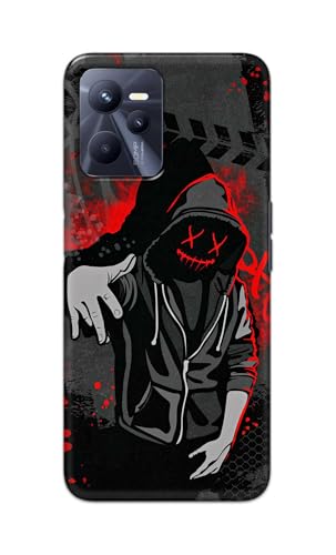 Image of Printed Hard Back Cover for Realme C35 Back Cover (Hoodie Rapper) -190724(EA)