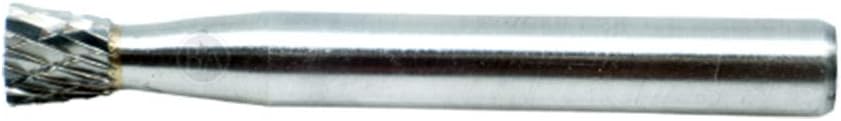 Benchmark Abrasives Inverted Cone Shape Double Cut Rotary Tungsten Carbide Burr for Metal Wood Welding Deburring Sculpting High-Speed Die Grinders enclosed in Plastic Capsule 1/4 Inch Shank (SN-1)