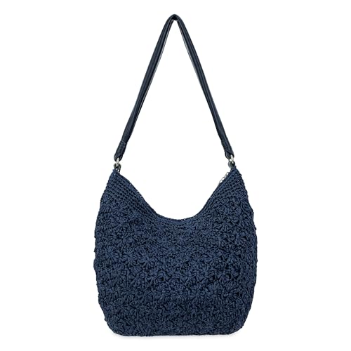 Image of The Sak Sequoia Hobo Bag - Hand Crochet Large Women's Purse for Everyday & Travel - Durable Handbag & Tote With Zipper Pocket