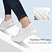 STQ White Sneakers for Women Cute Slip On Canvas Sneaker, Low Top Fashion Casual Shoes All White Size 8