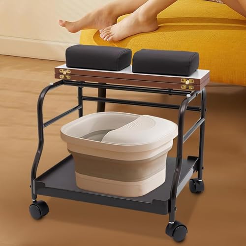 Carro para Pedicura con Ruedas y Mesa Plegable miniatura 2