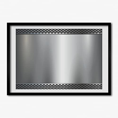 Tableau cadre en bois 70x50 cm Tulup avec fond métallique pour affiche