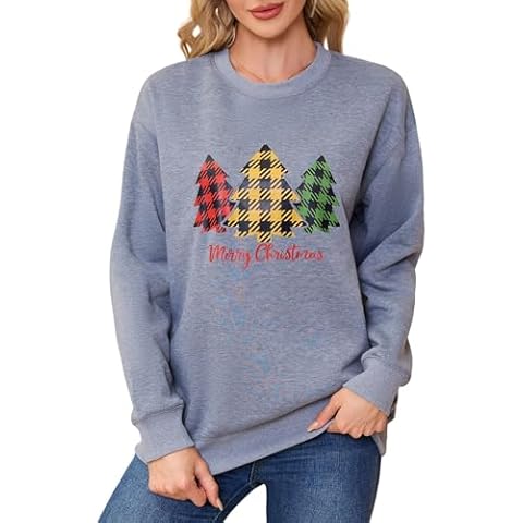 Asoodiy Fleece Lined Christmas Sweatshirt Cover