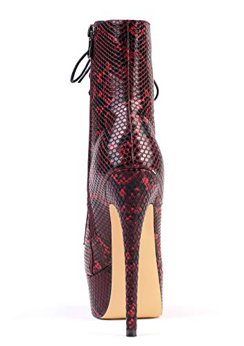 Stivaletti Chiuse Davanti Donna con Tacco - Scarpe...