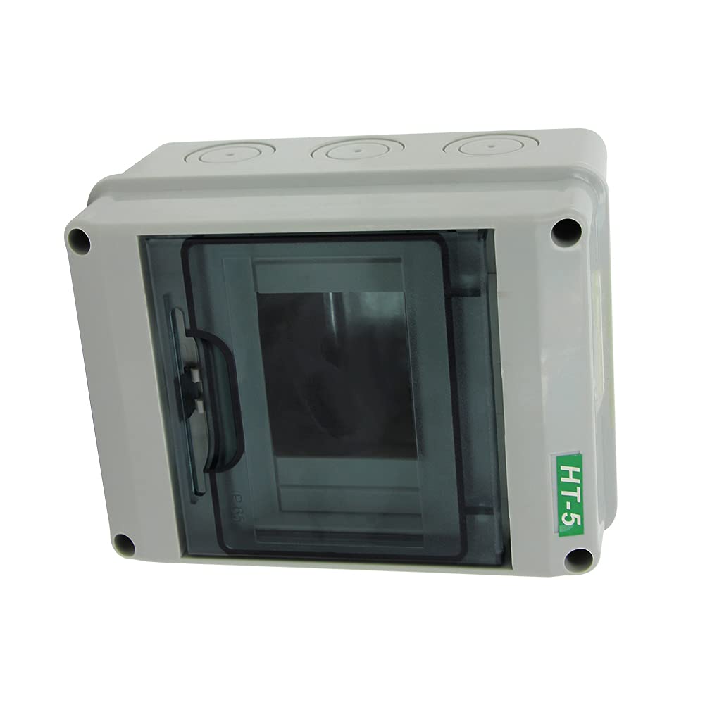 Yinpecly Distribution Box 160x120x95mm(LxWxH) ABS Plastic Electronic Junction Box for Indoor Wall Circuit Breaker,Gray 1PCS-image-46