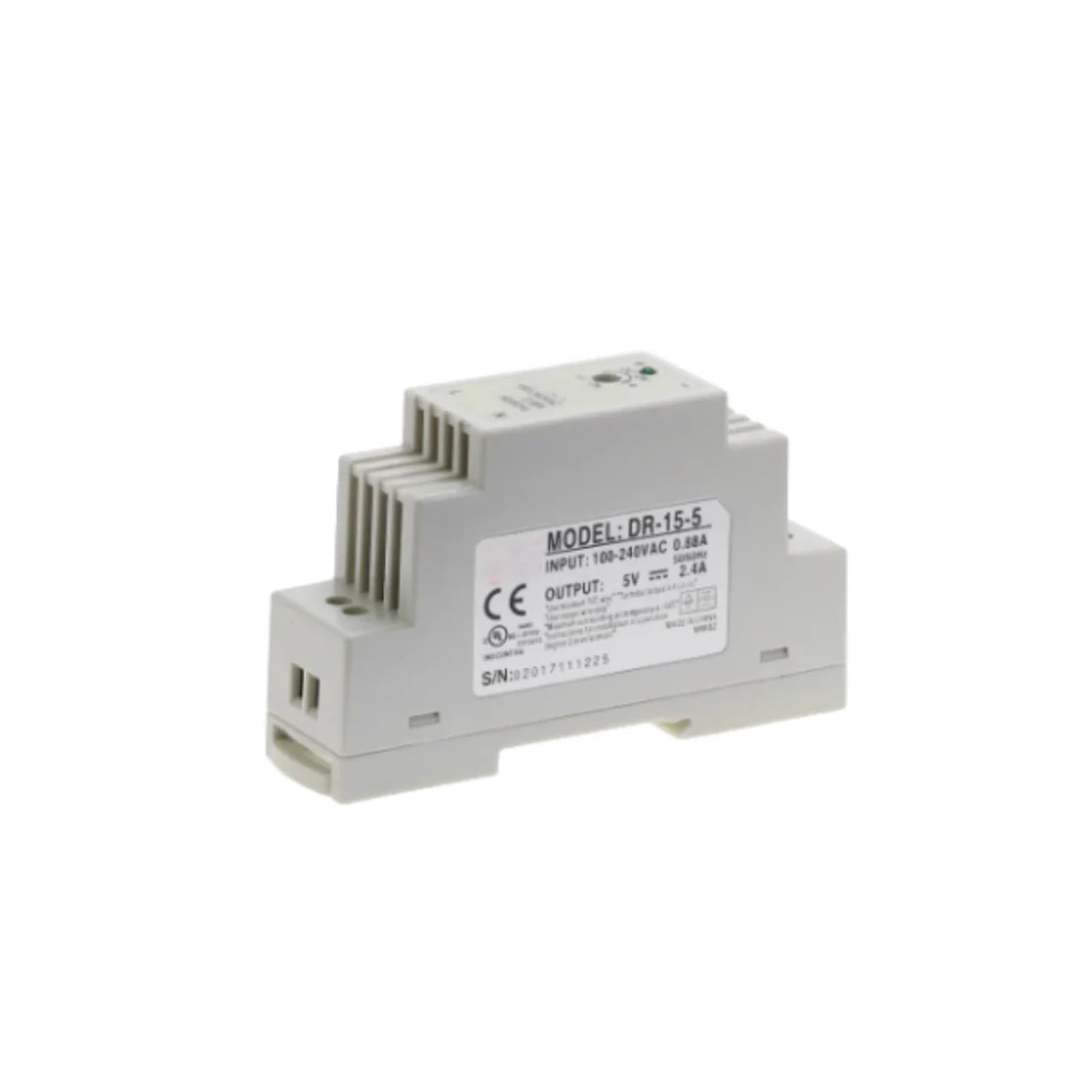 AUOQKQUT DR-15 15W Single Output 12V Din Rail Mounting Industrial Switching Power Supply