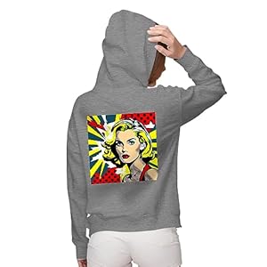 Girl Pop Art Women’s Zip Hoodie – Beautiful Hooded Sweatshirt – Pop Art Hoodie