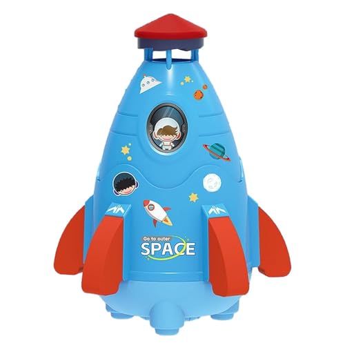 Roceador de rociadas, rociador de rúcula al aire libre - Play Water Play Kids Space Rocket Toy para diversión al aire libre,Patio de la piscina del jardín del jardín del jardín para la diversión del c