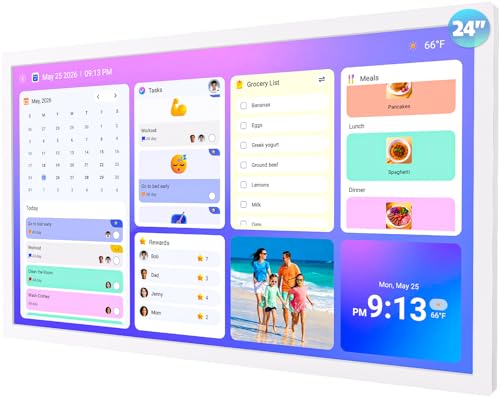 24 inch Digital Calendar Wall Touch Screen Smart Calendar