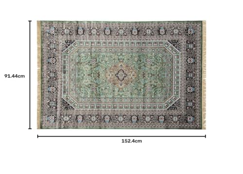 Image of Luxury Silk Carpet 3 x 5 FEET for Living Room or Bedroom, Made with Premium Silk, Perfect for Elegant Interiors Comfort and Timeless Design
