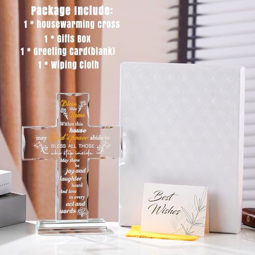 Cruz de cristal decorativa, armonía y luz para tu salón o dormitorio 5