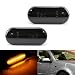 iJDMTOY Smoked Lens Amber Full LED Front Side Marker Light Kit Compatible With Volkswagen MK4 Jetta GTI R32 Beetle etc., Powered by 15-SMD LED, Replace OEM Sidemarker Lamps