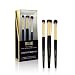 Milani Jetset Eye Brush Kit (3 Piece Set) 3 Travel-Sized Eye Brushes for On-the-Go Eyeshadow Application - Made with High-Grade Synthetic Bristles