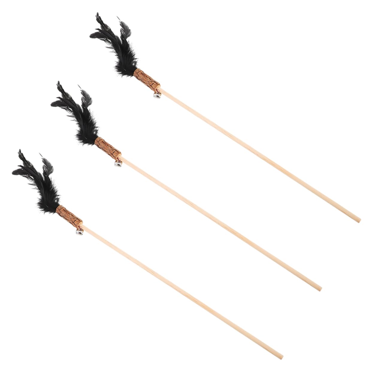 Sosoport 5 Set Di Canne Da Pesca Per Gatti Gioco Interattivo Attraente Gioco Da Appendere Per Gatti 3 Pezzi * 5