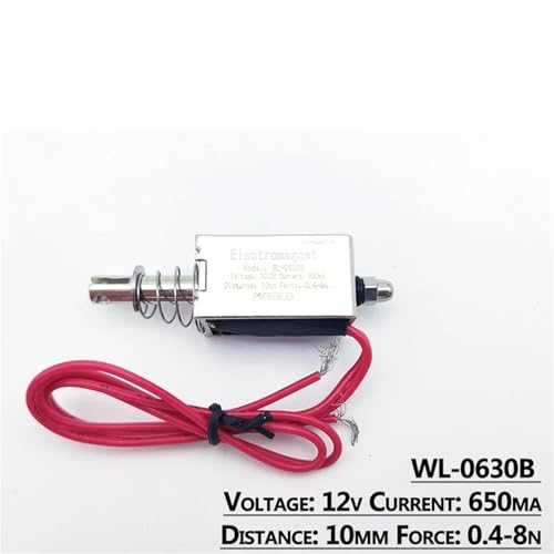Électroaimant solénoïde résoud blocage mécanique push-pull 12V 8N - 5
