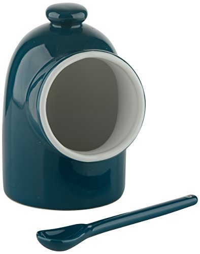 BIA SCOOP! Salt Pig & Spoon Teal, Blue, 9 x 8 x 12.5 cm