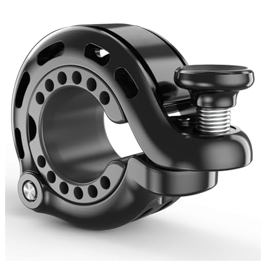 Topcrown Bike Bell, Aluminum Alloy Bicycle Bells for Adults Kids Max 110 dB, Bike Horn Fit 22.2-31.8 mm Handlebar for Mountain Road Bike Scooter Ebike (Black)