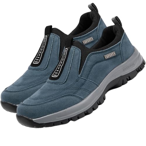Dallader Men's Comfortable Waterproof Orthopedic Walking Shoes, Comfort and Durability, Slip on Outdoor Sneakers