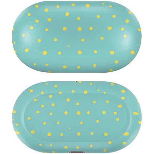 Skinit Decal Audio Skin Compatible with Galaxy Buds+ - Officially Licensed Skinit Originally Designed Teal and Yellow Polka Dots Design