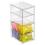 CLEVERE AUFBEWAHRUNG: Die Aufbewahrungsbox eignet sich ideal zur Aufbewahrung von Lebensmitteln im Küchen- wie auch im Kühlschrank. Durch das durchsichtige Design ist der Inhalt stets einsehbar.