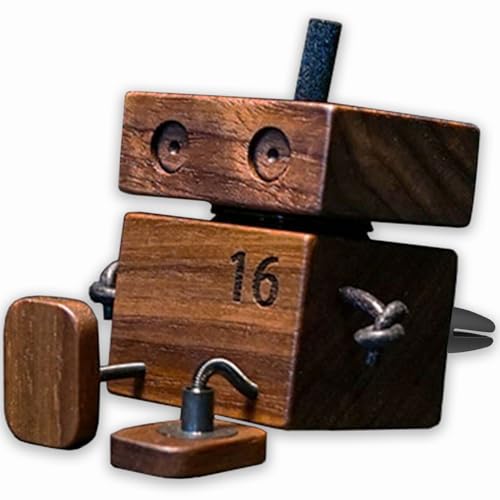 Car Air Fresheners Cute Shaking Wooden Man Figurine Diffuser For Car Dashboard Reusable Air Freshener Gifts Car Vent Clip Car Odor Eliminator Fun Car Accessories Gift Set