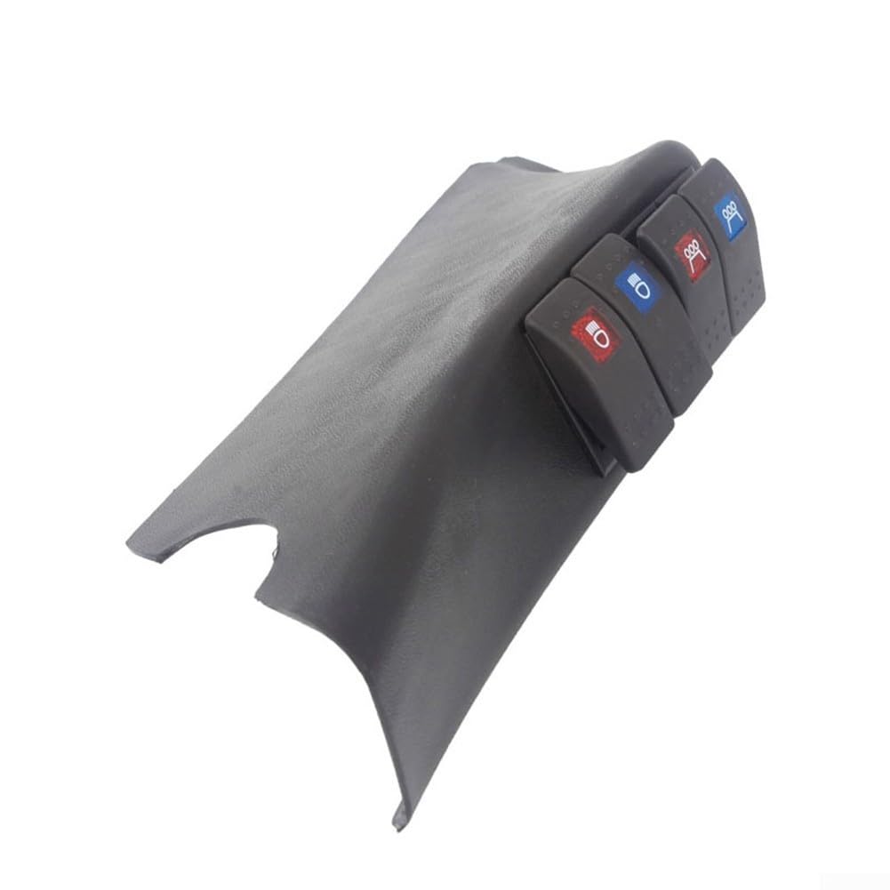 Conjunto de cápsula de interruptor para Jeep para Wrangler JK 07 a 10 Zona del pilar A izquierdo con agujeros precortados para 4 interruptores estilo basculante