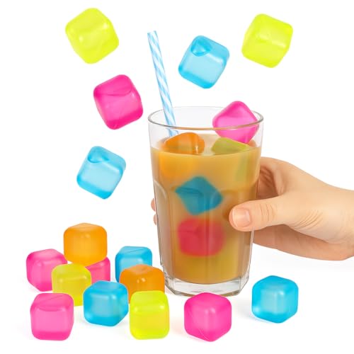 Pack de 18 cubos reutilizables de hielo de plástico miniatura 5