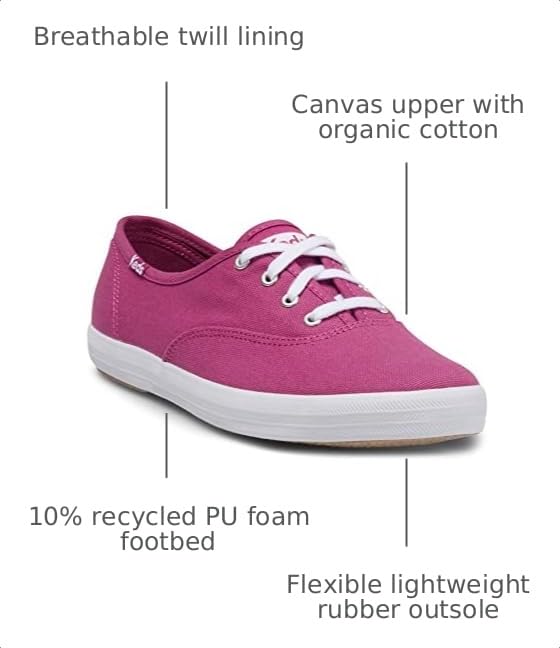 Image of Keds Womens Keds Champion Canvas Lace UpSneaker