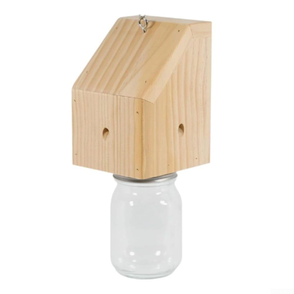 Piège à abeilles, piège à abeilles et guêpes efficace pour lutter contre les nuisibles en plein air, attrape-mouches à suspendre sans danger pour jardin et terrasse (B)