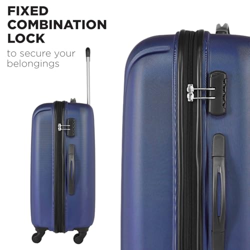 Image of Safari Magnum Jumbo 53 Cm Cabin Trolley Bag Carry-on Hard Case Polycarbonate 4 Wheels 360 Degree Wheeling Luggage, Travel Bag, Suitcase for Travel, Trolley Bags for Travel, Midnight Blue