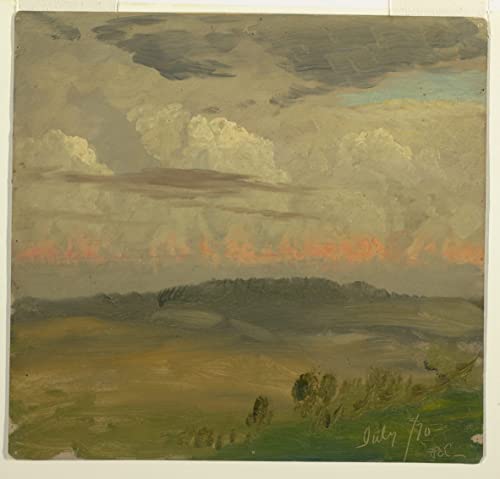 Tableau paysage de la vallée de l'Hudson de Frederic Edwin Church impressions d'art vintage