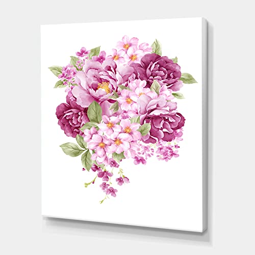 Art mural sur toile Motif fleurs rétro Rose de qualité supérieure