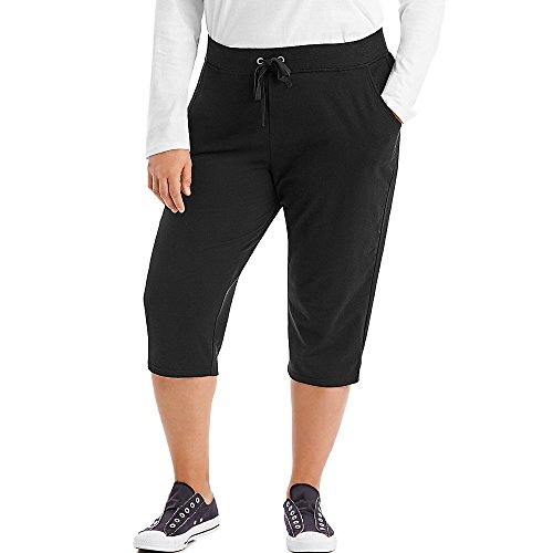 JUST MY SIZE French Terry Women's Capris Black