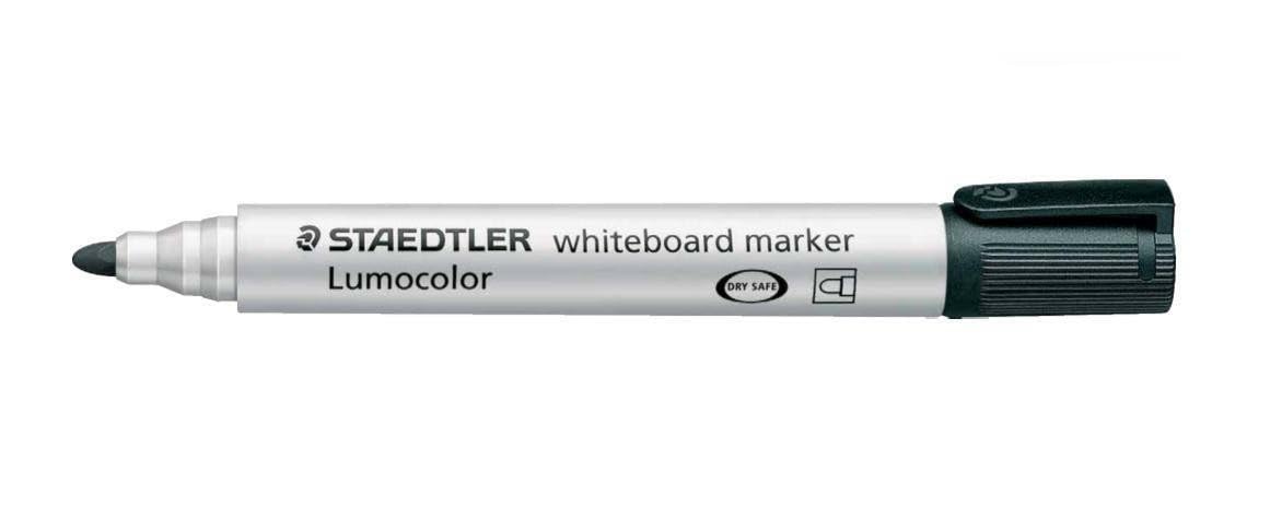 STAEDTLER Lumocolor Whiteboard Marker Pens - Odorless, Quick Drying and Refillable - 351-9 - Pack of 10, Black