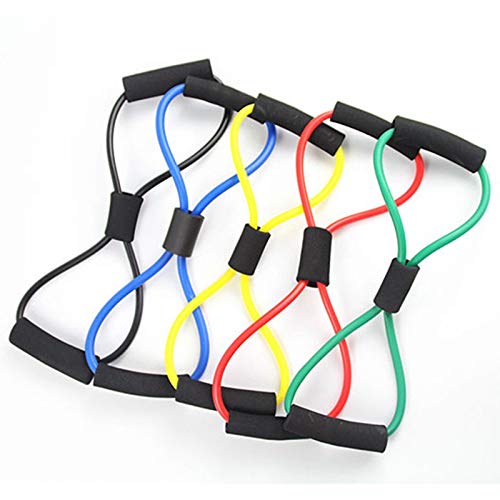 8 Shaped Training Resistance Bands Tube Workout Exercise for Yoga Body