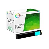 TCT Compatible Ink Cartridge Replacement for HP 981A J3M68A Cyan Works with HP PageWide Enterprise Color 556dn 556xh, MFP 586z 586dn Printers (6,000 Pages)